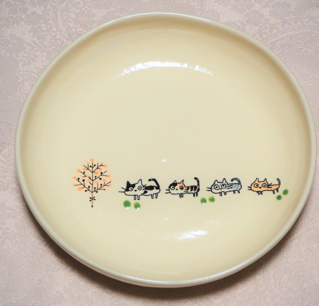 パスタ皿（ねこ）