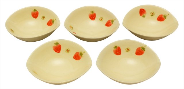 楕円鉢小セット（かわいい）/いちご５個セット
