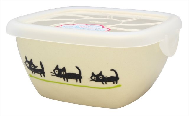 パック小（ねこ）/黒ねこライトグリーン