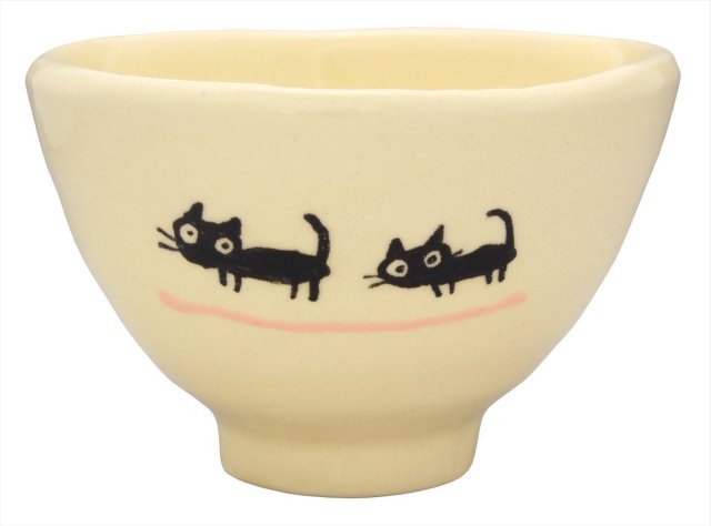 みにめし（ねこ）/黒ねこピンク