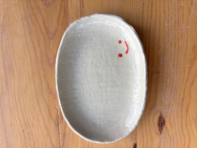 小判皿小（スマイル）（手描き）