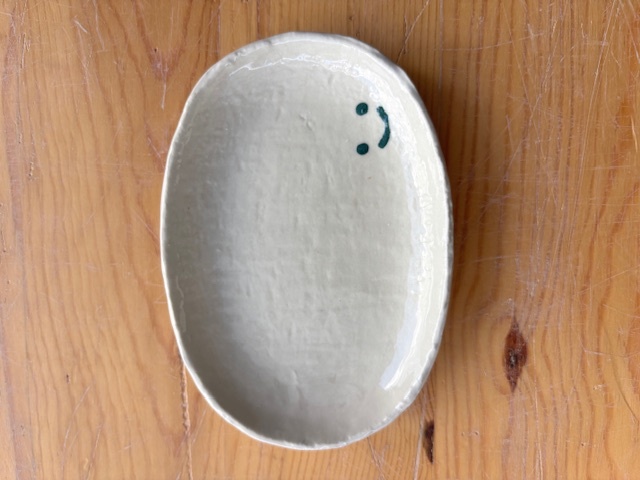 小判皿小（スマイル）（手描き）