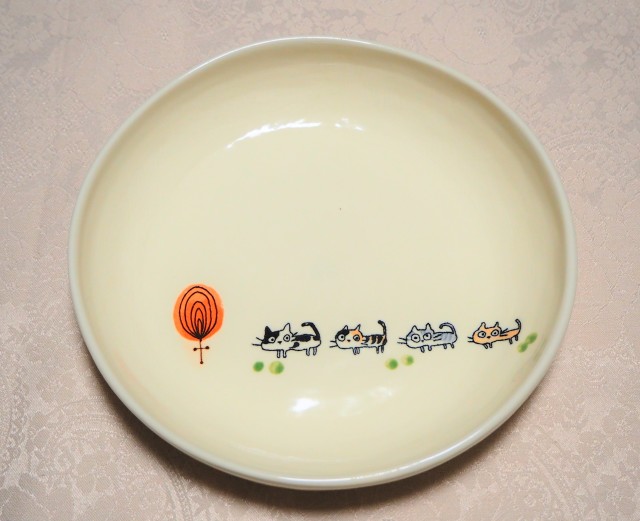 パスタ皿（ねこ）
