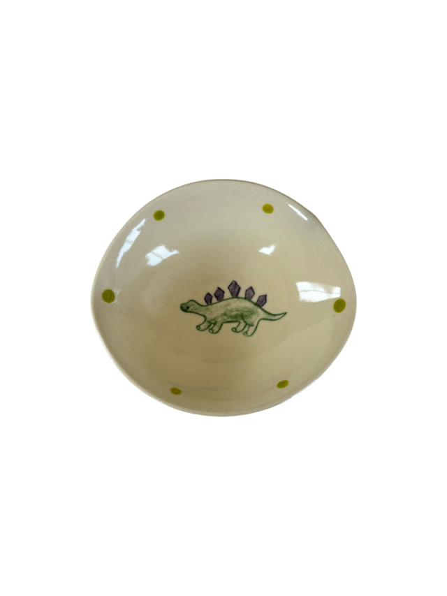 楕円鉢小（かっこいい）/ステゴサウルス