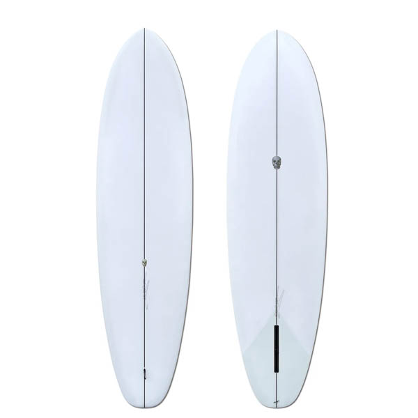 クリステンソン サブマリーナー 6'10" ミッドレングス サーフボード CHRISTENSON SUBMARINER / デッキ面・ボトム面 比較