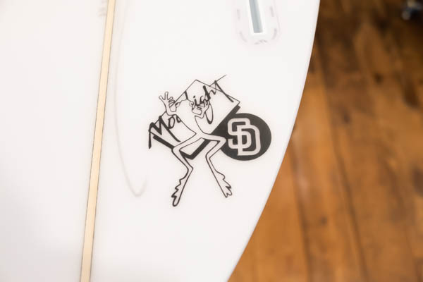 クリステンソン シーバケット ツイン 7'8" CHRISTENSON C-BUCKET TWIN / テール ステッカー クローズアップ