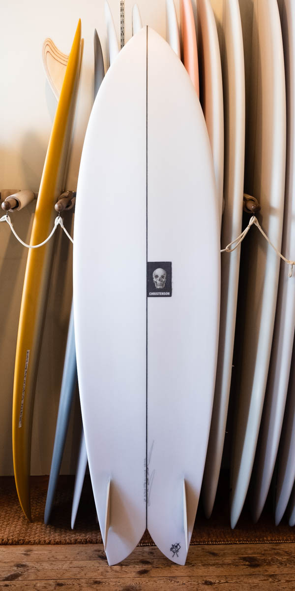 クリステンソン ロングフィッシュ 6'6" CHRISTENSON SURFBOARDS LONG PHISH / デッキ面全体 スカルロゴエンブレム