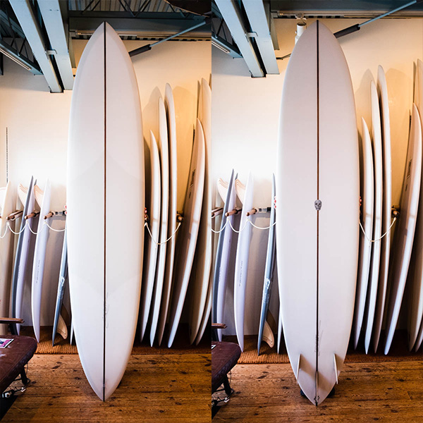 クリステンソン スピードマスター 9'0" ロングボード サーフボード CHRISTENSON SURFBOARDS Speedmaster / デッキ面とボトム面の全体像
