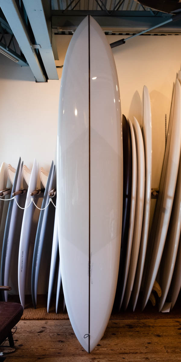 クリステンソン スピードマスター 9'5" ロングボード サーフボード / デッキ面 全体 ウッドストリンガー