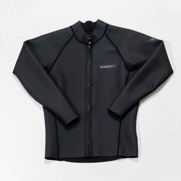 アイデンティファイ 1mm Mesh Skin Front Zip Jackets ジャケット ブラック / 正面