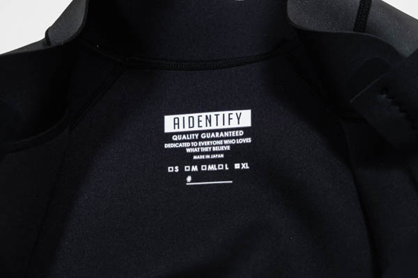 アイデンティファイ 1mm Mesh Skin Front Zip Jackets ジャケット / 内側タグ・MADE IN JAPAN