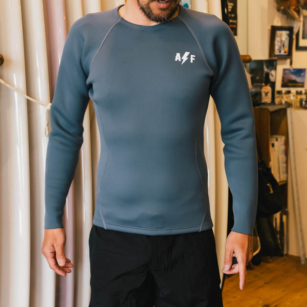 アイデンティファイ 1.5mm W.Jersey Tapper タッパー ピューター / 着用イメージ・正面