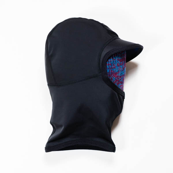 アイデンティファイ LYCRA HOOD ラッシュフード ブラック / 正面