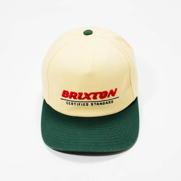 BRIXTON サーティファイド LP アジャスタブル ハット イエロー / ティール — サイド