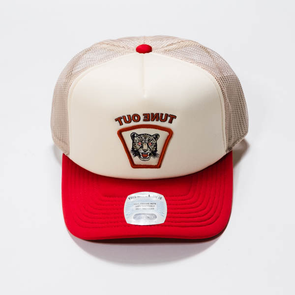 ブリクストン LOST IN REALITY NP MP TRUCKER トラッカーキャップ ホワイト / 正面 ジャガー刺繍