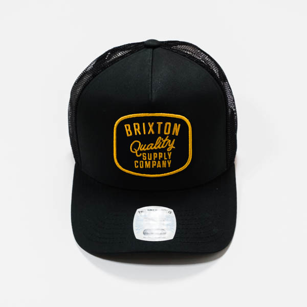 BRIXTON ヒューバル C NP MP トラッカー ハット ブラック — サイド