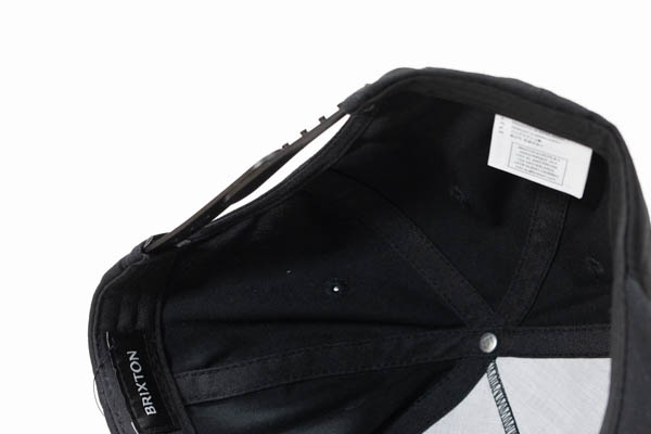 ブリクストン BEEKMAN MP SNAPBACK スナップバックキャップ / 内側 スウェットバンド