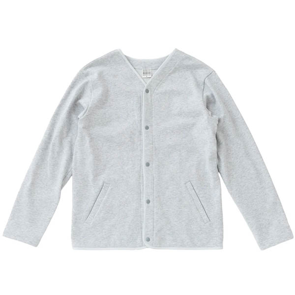 ビーチドデイズ スウェット スナップ カーディガン グレー / 背面