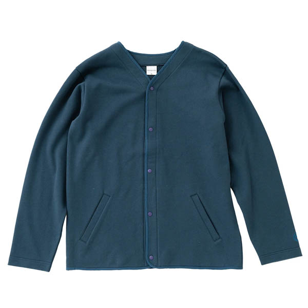 ビーチドデイズ スウェット スナップ カーディガン ネービー / 正面