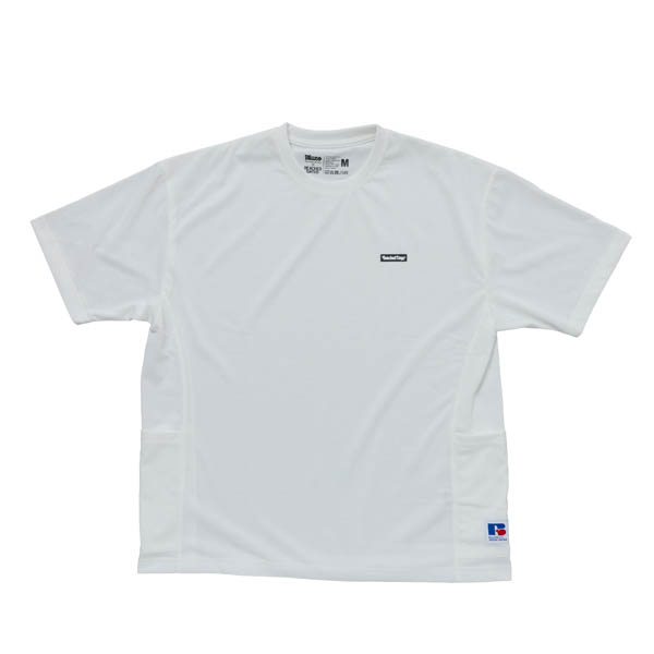 ビーチドデイズ × ブルコ ファンクションサイドポケットTシャツ ホワイト / 正面