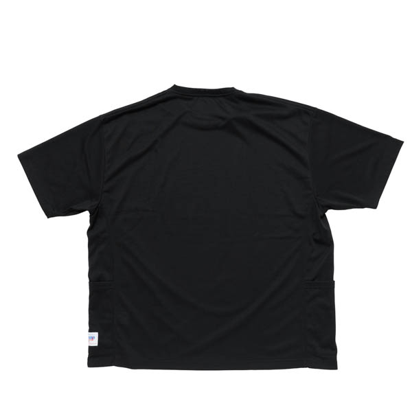 ビーチドデイズ × ブルコ ファンクションサイドポケットTシャツ ブラック / 背面
