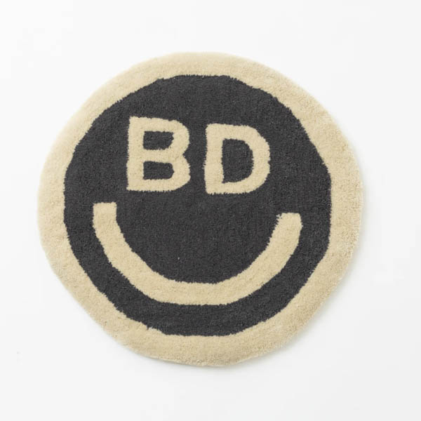ビーチドデイズ BD スマイルラグ ラグ グレー / 正面