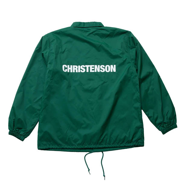クリステンソン CC Coach Jacket コーチジャケット グリーン / 背面 ロゴ