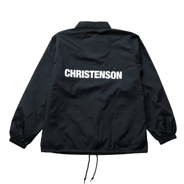 クリステンソン CC Coach Jacket コーチジャケット ブラック / 背面 ロゴ