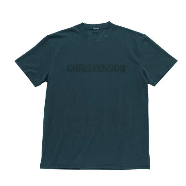 クリステンソン CC LOGO TEE Tシャツ スミ x ブラック / 平置き 正面