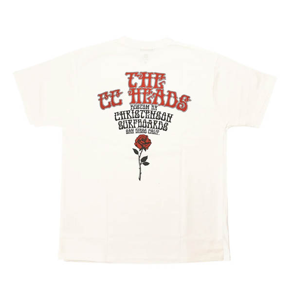 クリステンソン CC HEADS TEE Tシャツ ホワイト / 平置き 背面