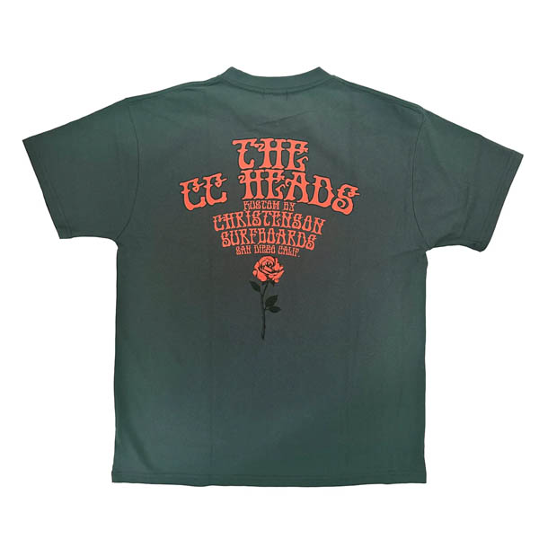 クリステンソン CC HEADS TEE Tシャツ スミクロ / 平置き 背面
