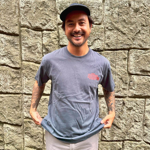 クリステンソン CC HEADS TEE Tシャツ スミクロ / モデル着用 正面