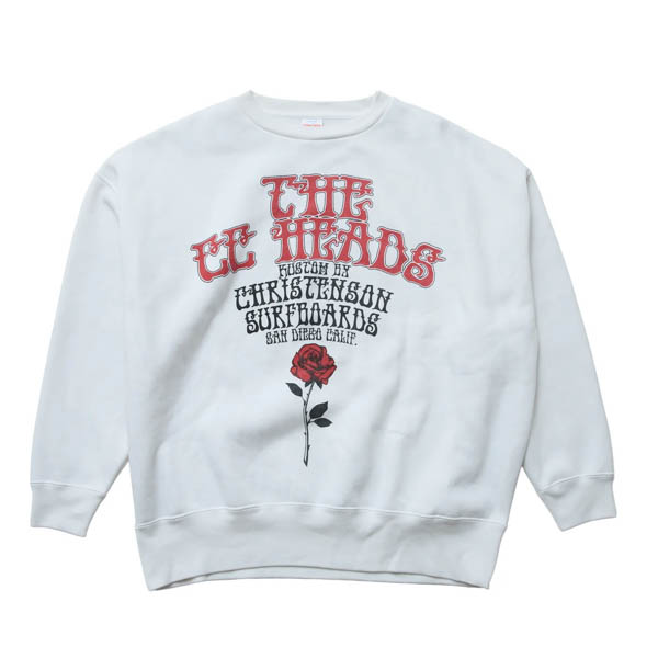 クリステンソン The CC HEADS Crewneck Pullover スウェット ホワイト / 正面
