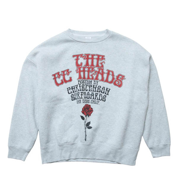 クリステンソン The CC HEADS Crewneck Pullover スウェット アッシュグレイ / 正面