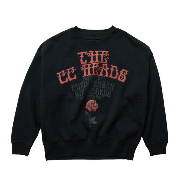 クリステンソン The CC HEADS Crewneck Pullover スウェット ブラック / 正面