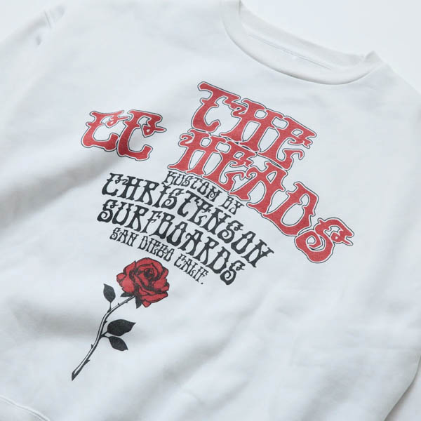 クリステンソン The CC HEADS Crewneck Pullover スウェット ホワイト / グラフィック詳細