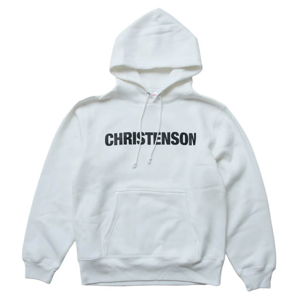 クリステンソン CC LOGO Pullover Hoodie パーカー ホワイト / 正面