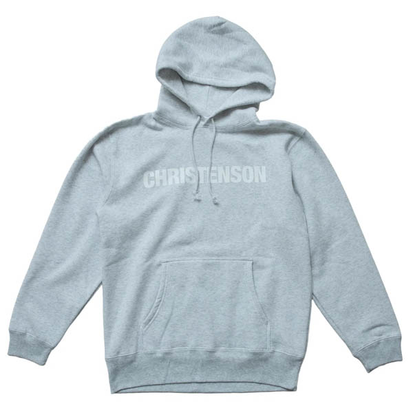 クリステンソン CC LOGO Pullover Hoodie パーカー アッシュグレイ / 正面