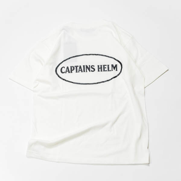 キャプテンズヘルム MITCH ABSHERE × CAPTAINS HELM Tシャツ ホワイト / 背面