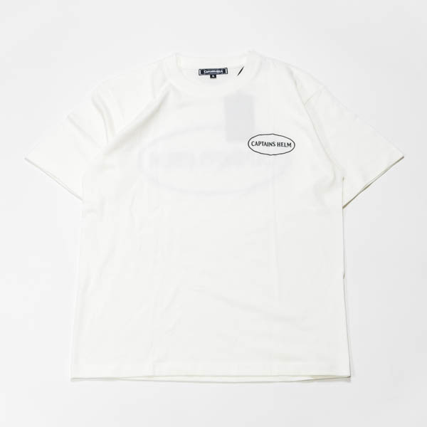 キャプテンズヘルム MITCH ABSHERE × CAPTAINS HELM Tシャツ ホワイト / 正面