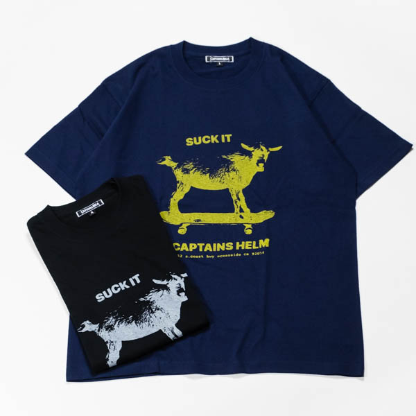 キャプテンズヘルム × ミッチ・アブシャー Tシャツ / CAPTAINS HELM × MITCH ABSHERE #SUCK IT GOAT ART TEE