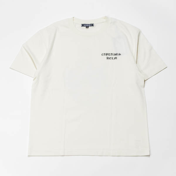 キャプテンズヘルム MITCH ABSHERE × CAPTAINS HELM Tシャツ ホワイト / 正面