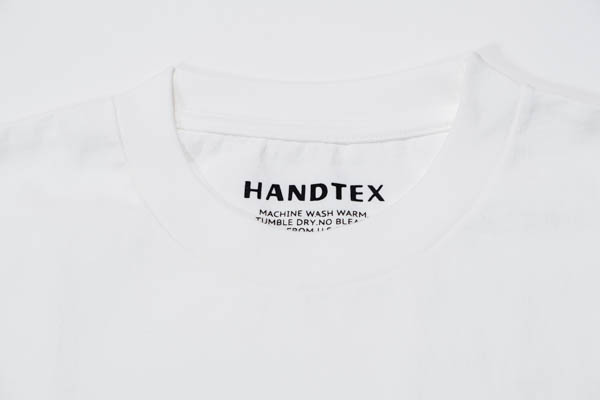 ハンドテックス NOT 60 TEE Tシャツ / ネックタグ ディテール