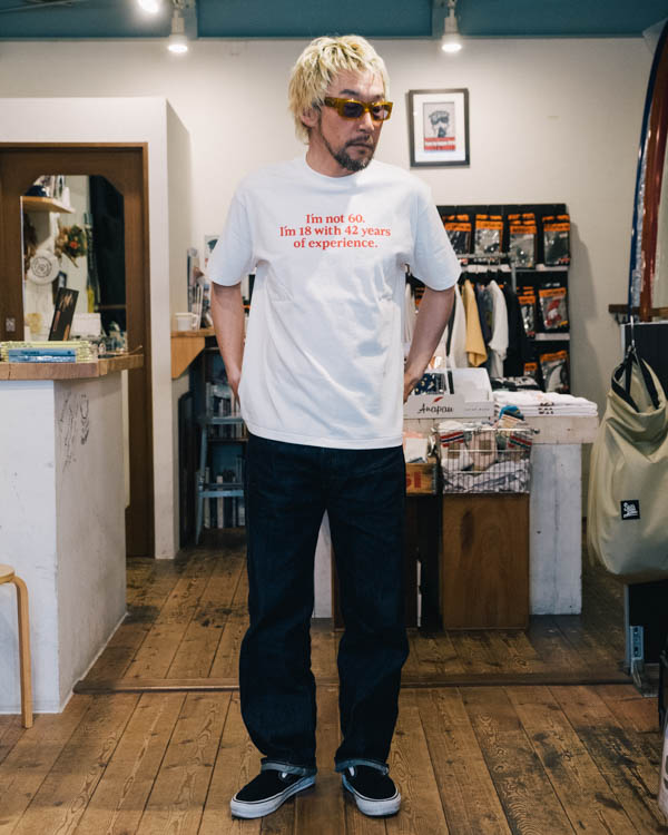 ハンドテックス NOT 60 TEE Tシャツ ホワイト / 着用イメージ 正面