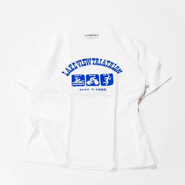 ハンドテックス TRIATHLON TEE Tシャツ ホワイト / 正面 平置き
