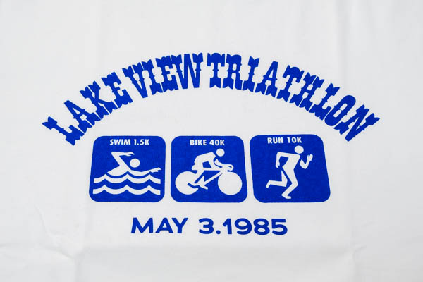 ハンドテックス TRIATHLON TEE Tシャツ ホワイト / LAKEVIEW TRIATHLONプリント アップ