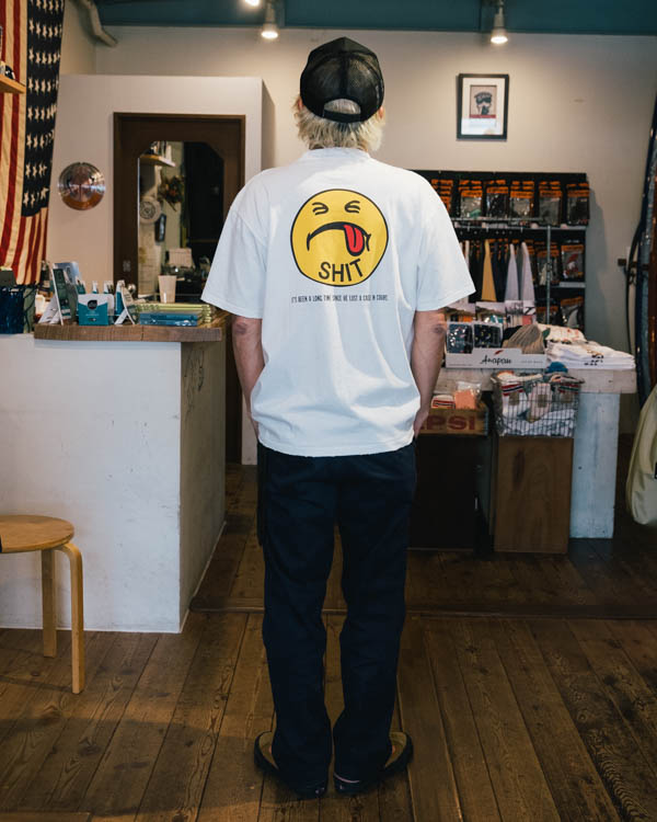 ハンドテックス HANDTEX × SMILE Tee ホワイト / 着用イメージ バック