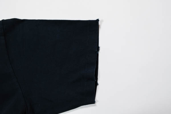 ハンドテックス HANDTEX × SMILE Tee / 裾カットオフ ディテール