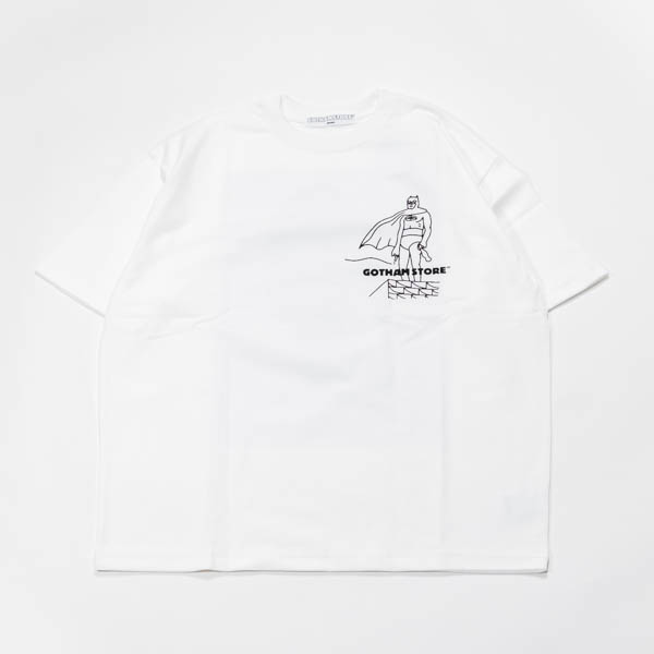 ゴッサムストア PINK SNAP Tシャツ ホワイト / 背面