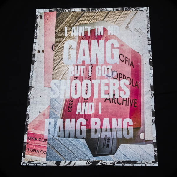 ゴッサムストア COPPOLA Tシャツ / バックプリント詳細